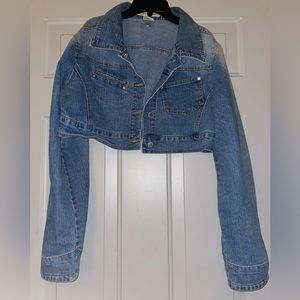 Highway Jeans Denim Jacket Woman’s Cotton Sz Size XL Cropped Vintage